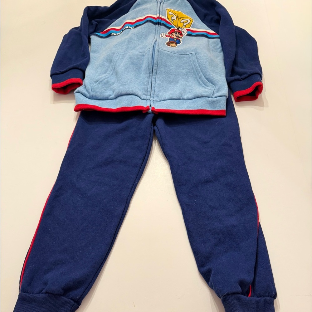 Nintendo Blue and Navy Kids Jogger Set
